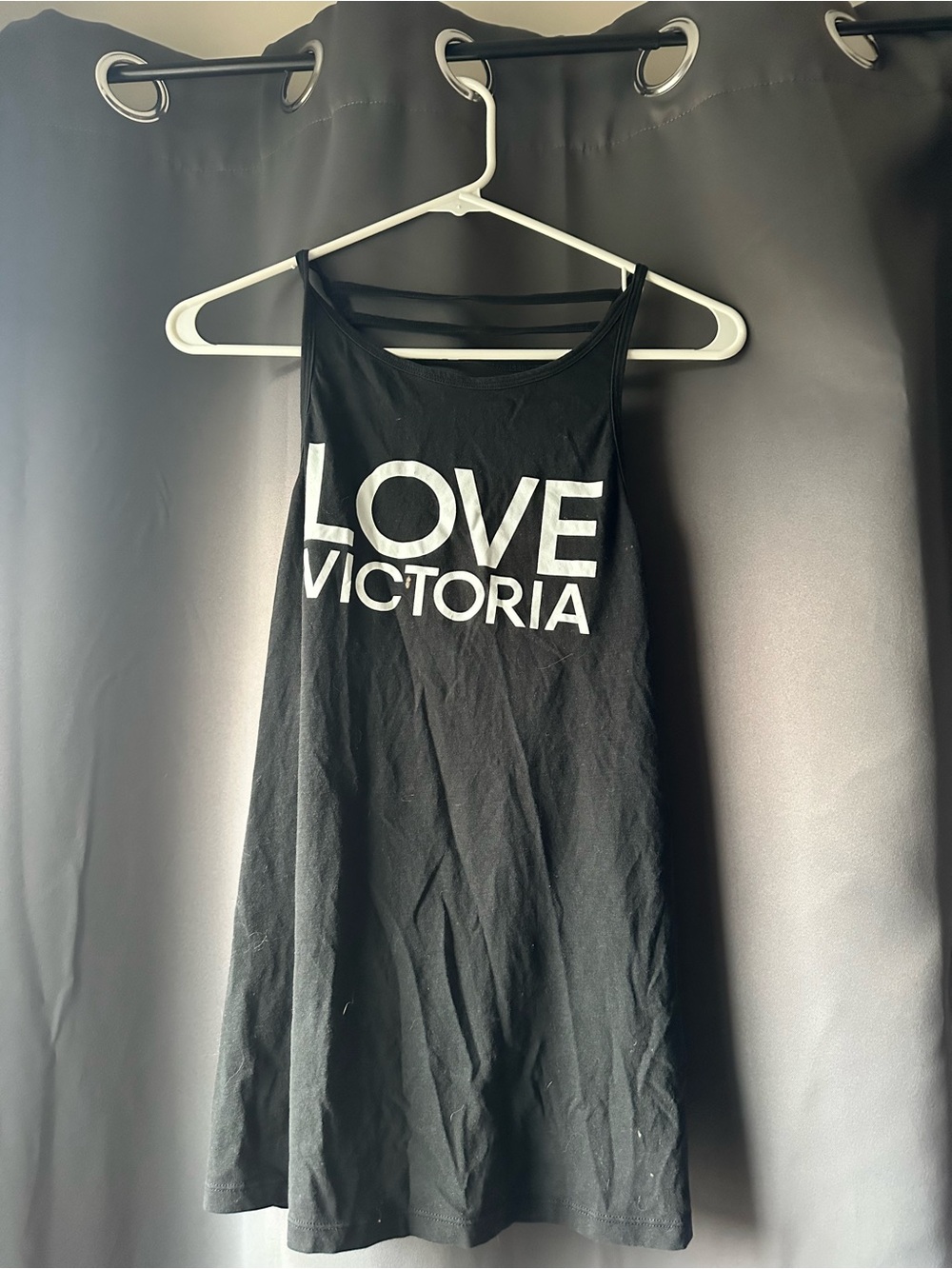 Victoria's Secret Black LOVE Graphic Tank